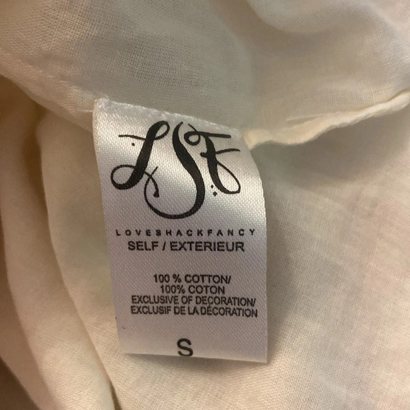 Loveshackfancy Isla Embroidered Boho Pop Pom Midi Dress $395 100% Cotton Small - Picture 8 of 8